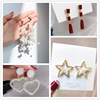 Silver needle, fashionable earrings, crystal, silver 925 sample, internet celebrity, wholesale