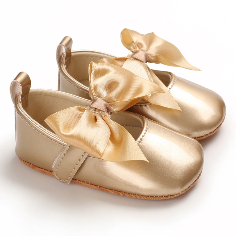 Zapatos de primavera y otoño para niños pequeños para 0-1 años de edad zapatos de bebé de suela suave zapatos de princesa a juego