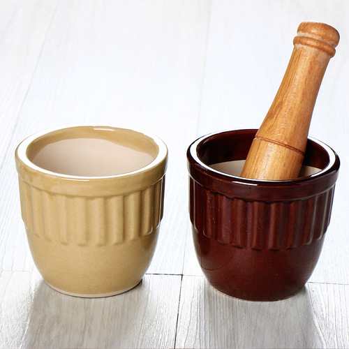 Stone garlic mortar, household old-fashioned garlic pounder, traditional garlic pounder, ceramic garlic jar, garlic jar, garlic pounder artifact