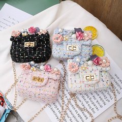 新しい子供の布芸の肩の斜めのショルダーバッグの漫画のかわいい子供のカバンの花のかわいい百合の女性のカバンの卸売り