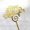 Marriage Annual Happy Anniversary Acrylic Cake Account Contract Decoration