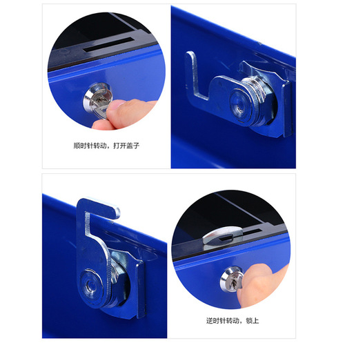 Thick Metal Money Box with Handle, Lockable Cash Box, Password Cash Drawer, Small and Large Sizes, Organizational Box, Dropshipping One Piece