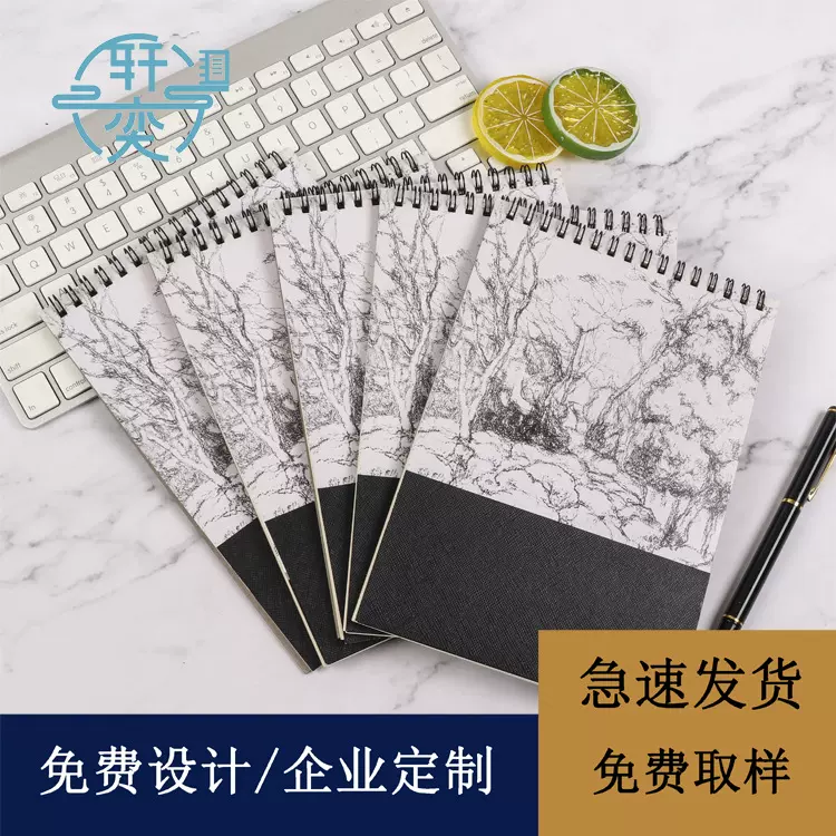 创意绘画本定制高颜值线圈笔记本记事本子手账本学生日记本手帐