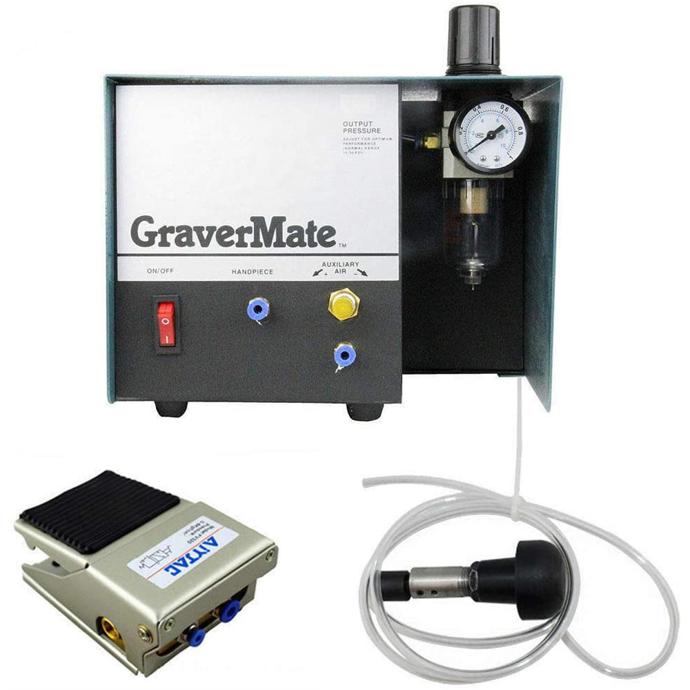 气动雕刻机 单头微刻蚀冲击式雕刻机 辘珠边机微镶铲边机金属雕刻