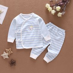 Baby Spring Set 100% Cotton Newborn Baby Underwear Set with Long Sleeve, Adjustable Belt Children's Boneless Set, One Piece Shipping