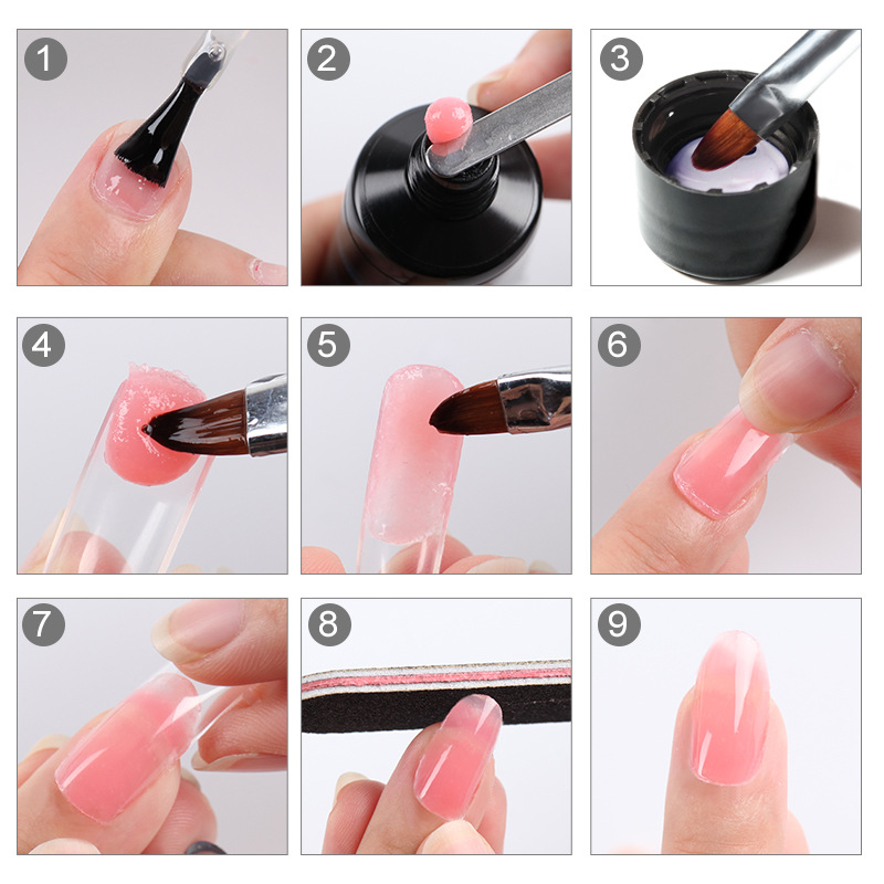ROSALIND pegamento de extensión de uñas rápido transfronterizo pegamento de cristal pegamento de fototerapia pegamento de extensión pegamento de esmalte de uñas sin papel especial