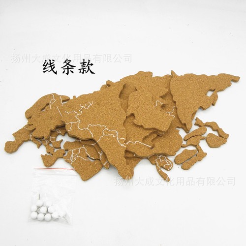 Factory direct sales, teaching personal office, cork board with adhesive backing, ins map message board