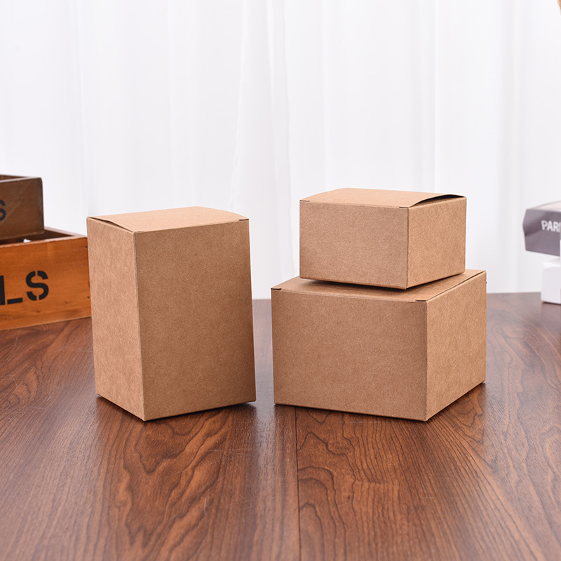 牛皮纸盒厂家现货供应  牛皮纸礼品小盒  各种规格牛皮纸彩盒等