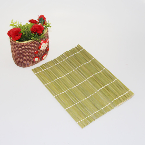 Large green leather sushi roll and white leather bamboo curtain DIY sushi making rice ball mold seaweed rice roll tool