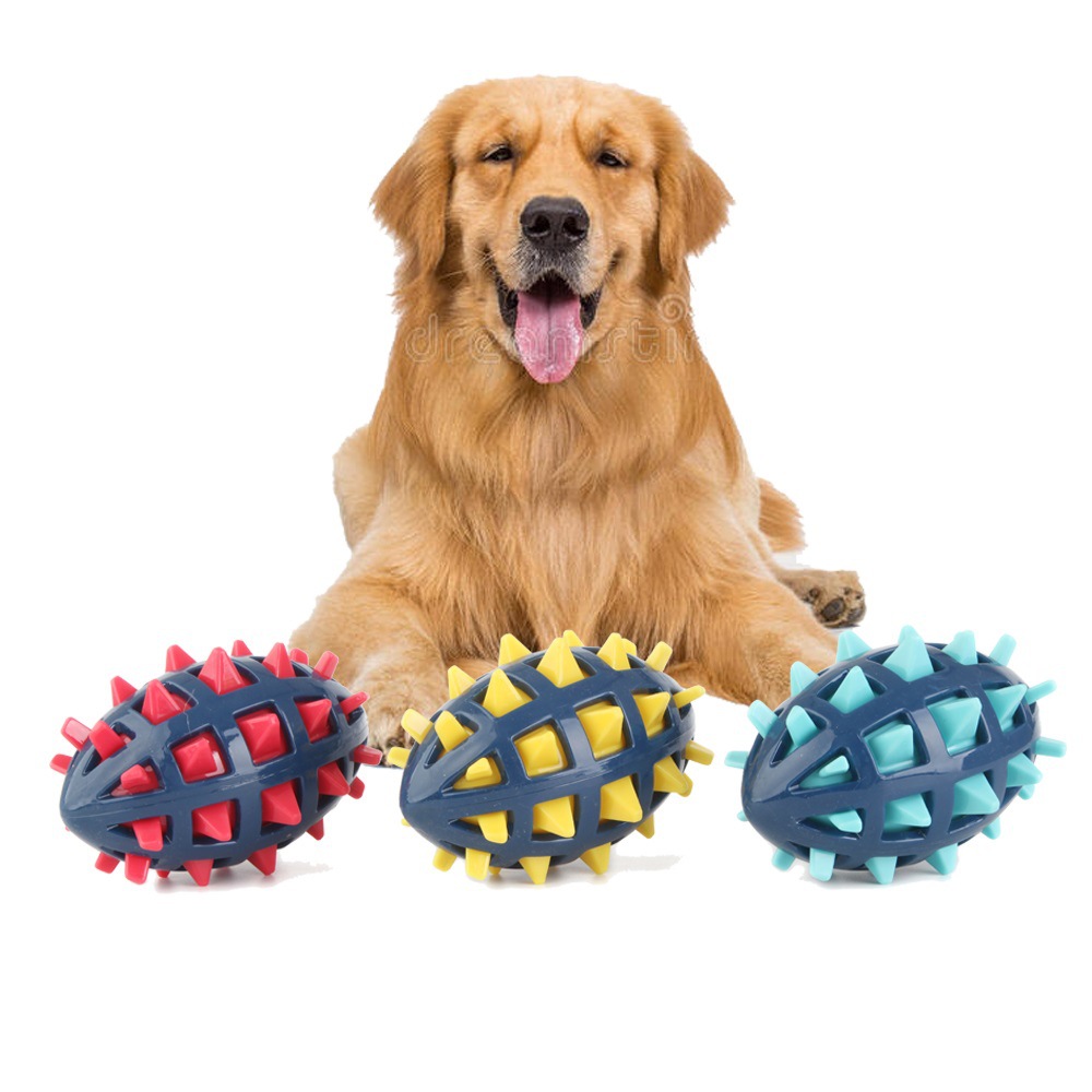 Dog Toy Ball for Teeth Cleaning, Suitable for Golden Retrievers, Large and Medium-Sized Dogs, Tpr Pet Dog Toy, Durable and Sound-Making, for Large Dogs