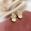 2# silver needle.golden flowers.