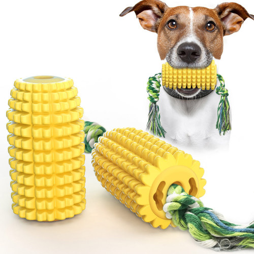 New Pet Supplies Amazon Hot Selling Dog Toys Corn Teething Stick Dog Toothbrush Suction Cup Dog Venting Toy