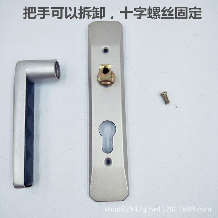 Venta al por mayor espesado anti-Cerradura de puerta de baño de vidrio de óxido con llave baño Baño sola lengua puerta de madera cerradura de puerta de acero plástico