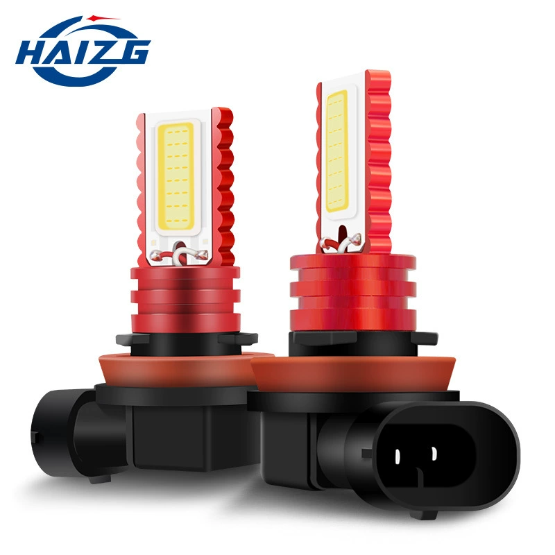 HAIZG новый автомобиль светодиодные противотуманные фары H7 H11 9005 9006 Автомобильные противотуманные фары высокой мощности COB Автомобильные фары