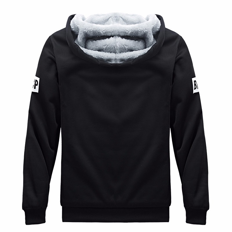 Conjunto de forro polar grueso para hombre, ropa cálida de otoño e invierno, pantalones, ropa deportiva informal, conjunto de ropa exterior con forro polar. image 4