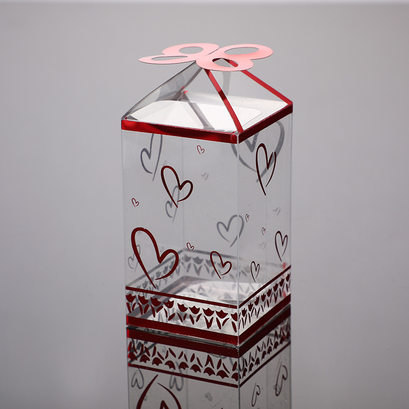 新款彩色粉扑化妆用品包装盒厂家直销精美时尚PVC塑料透明包装盒