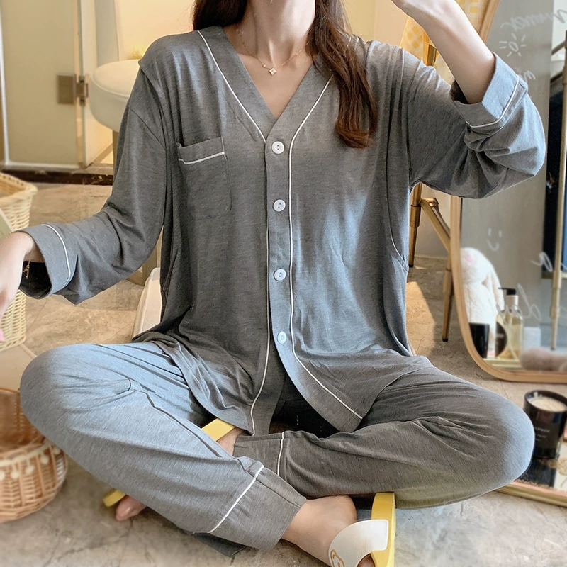 На складе 222 Июнь Дети Возьмите чистые 69 месяцев Беременные женщины Модальные пижамы Летние Тонкие послеродовое Кормление Беременная лактация