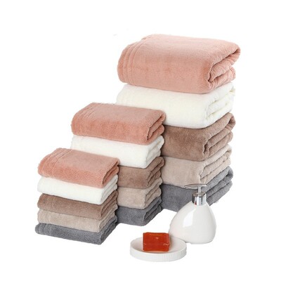 Coral towel Bath towel Kerchief men and women Face Towel Hemming Sets of towels Bagged Lovers money
