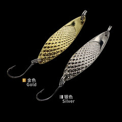 3g-20g spoon-type CHAO Viper bright lure hard lure long cast freshwater perch lure with feather hook