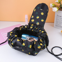 抽绳懒人化妆包大容量防水旅行收纳袋束口袋多功能简约化妆包