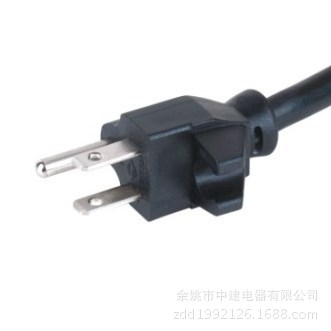 厂家供应美规工业电源线耐高温电源线插头空调冰箱开关插头线