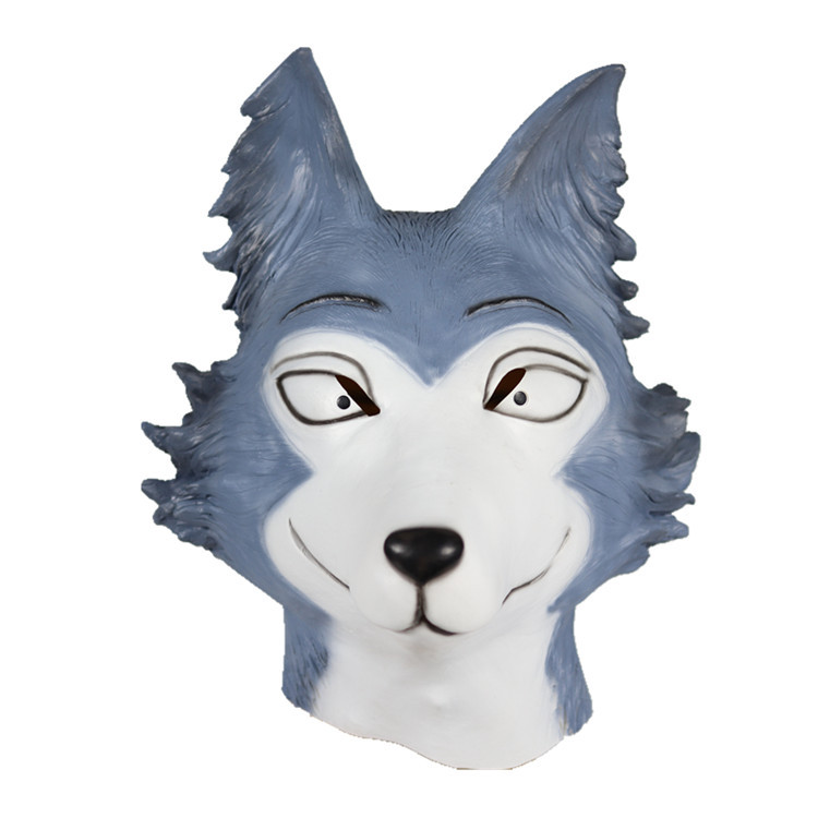Animal Rhapsody Gray West Wolf Haru máscara de conejo cabeza cubierta beastars Halloween Cosplay props