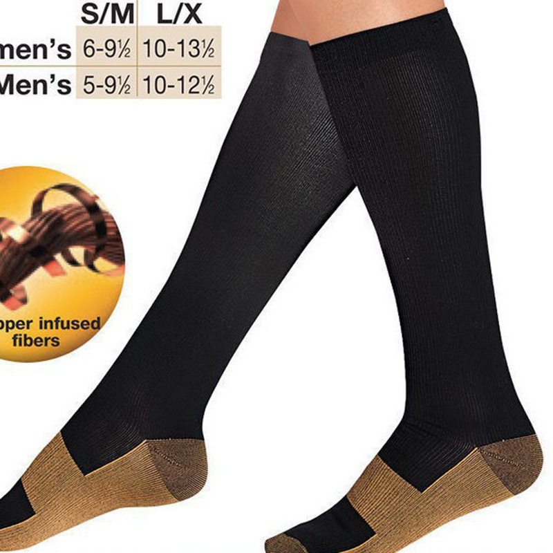 Copper Fiber Pure Nylon Socks Slimming Leg Compression Socks Casual Sports Socks Miraclesocks Compression Socks Quick-Drying