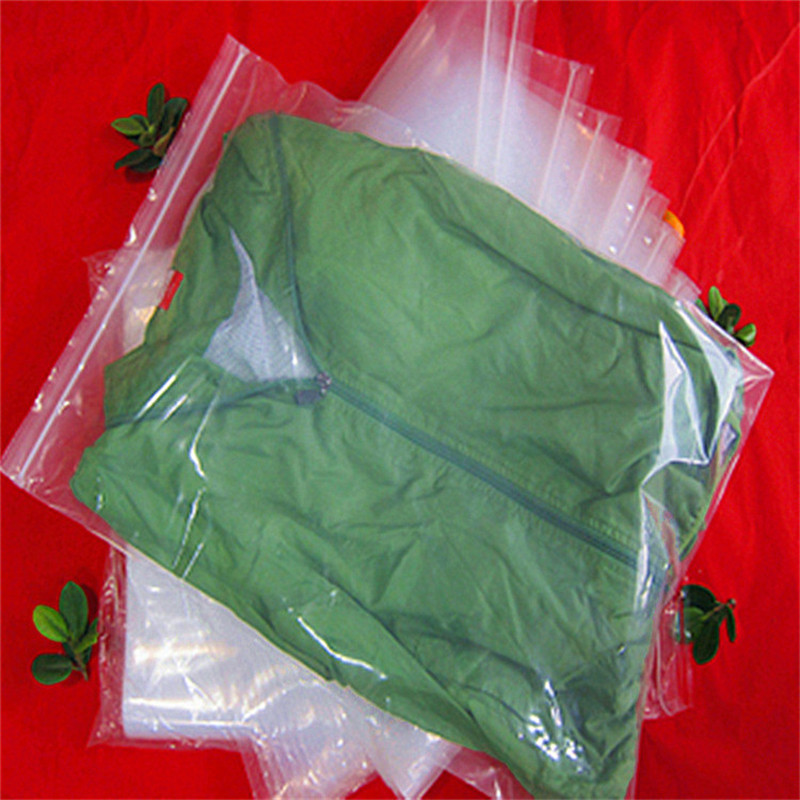 30 silk large, medium and small size pe sealed bag super thick self-sealing bag clip chain bone bag nut sealed pocket garment packaging bag