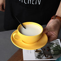 跨境陶瓷咖啡杯碟创意欧式花茶杯套装办公室下午茶水杯咖啡杯批发