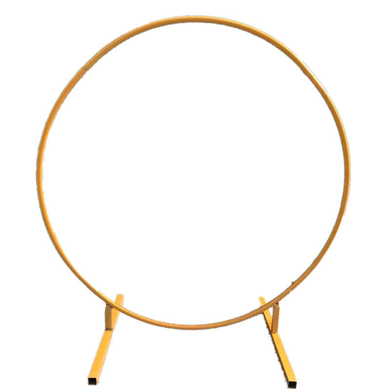 Nuevos apoyos de la boda anillo hierro arco sola varilla flor redonda puerta césped al aire libre boda Comercio Exterior Amazon