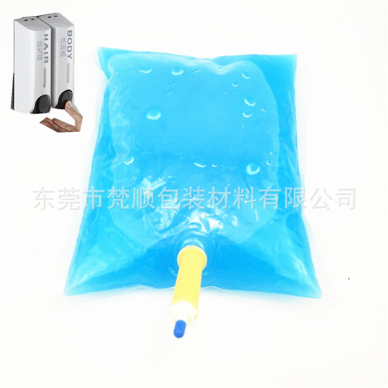 Pressing bullet sterile disposable hand sanitizer alcohol bag 1L75% alcohol transparent soap nozzle bag