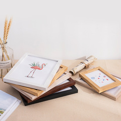 Simple wooden photo frame setting table seven 7 inches 5 6 10 A4 12 8 inches photo wall frame hanging wall picture frame wholesale