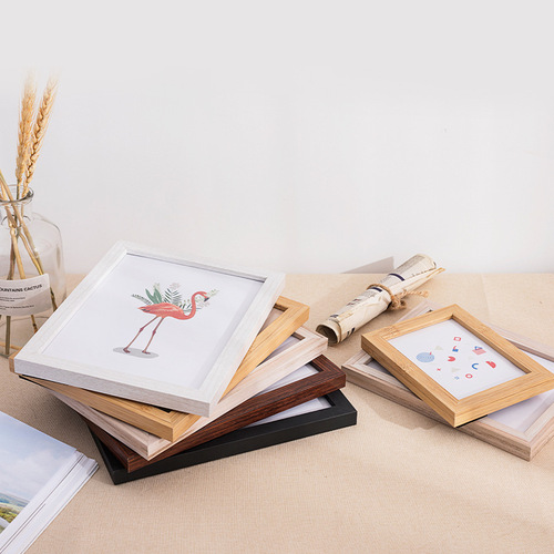 Simple wooden photo frame setting table seven 7 inches 5 6 10 A4 12 8 inches photo wall frame hanging wall picture frame wholesale
