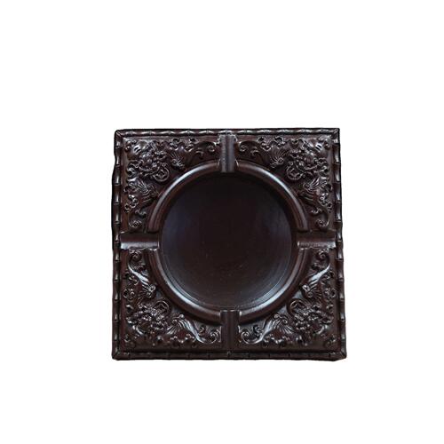 Ebony monolithic ashtray, rosewood wooden square ashtray, creative home handicraft furnishings, LOGO can be added