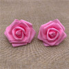 7cm simulation PE rose foam flower head fake flower wedding furnishing LED decorative flower cross -border foam rose