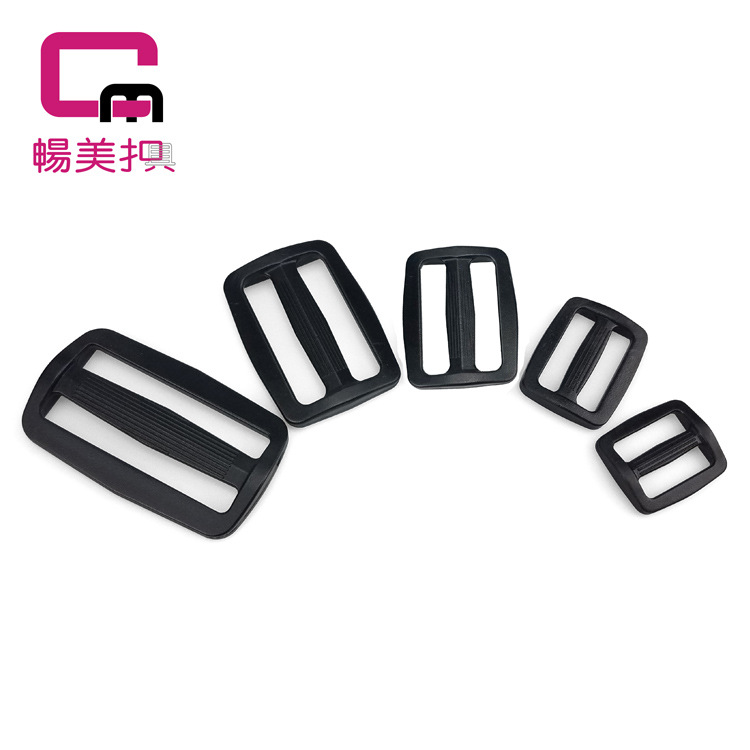Bolsa de viaje de equipaje mochila cinta de tres engranajes hebilla ajustable collar de mascota correa de hombro hebilla japonesa de plástico negro