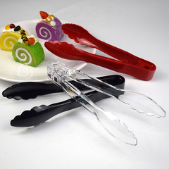 亞克力食品夾 塑料廚房9寸食物夾批發PC麵包夾