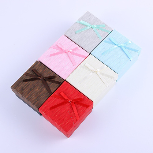 Multi-color butterfly bow jewelry box, bracelet, ring, necklace, packaging box, accessory box, watch box