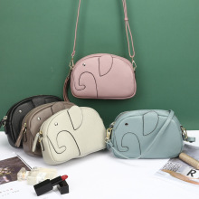 真皮女包包可爱创意时尚大象ins潮流头层牛皮大容量单肩包斜挎包
