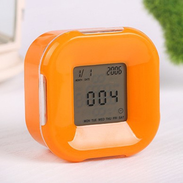 Rotating and sensing colorful four-sided clock Timer Multi-function…