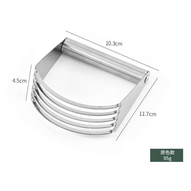 Venta directa de fábrica de batidor de masa de acero inoxidable, mezclador de mantequilla y harina, cortador de masa para crema, herramientas de repostería para galletas