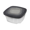 Colorful square round kitchen, plastic storage box