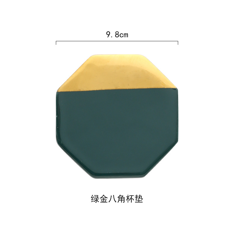 Nórdico ins marblado montaña creativa cerámica galvanoplastia mármol montaña con bandeja de té estera de corcho