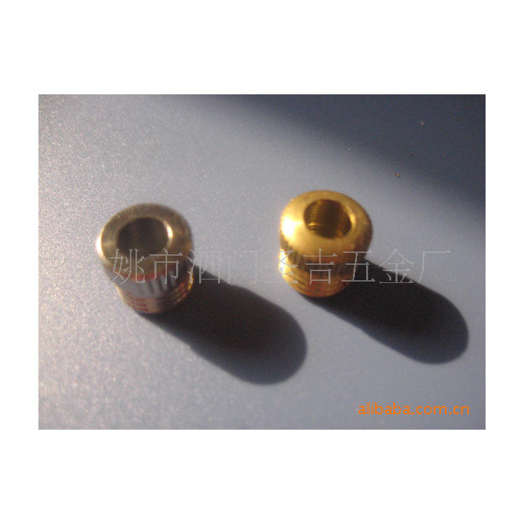 美式点烟器五金配件 车载点烟器五金配件螺纹螺母弹片圈保险丝座