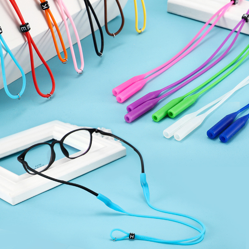 Glasses Accessories Silicone Glasses Non-slip Glasses Rope Sports Glasses Rope Adjustable Glasses Rope Hanging Neck Anti-falling