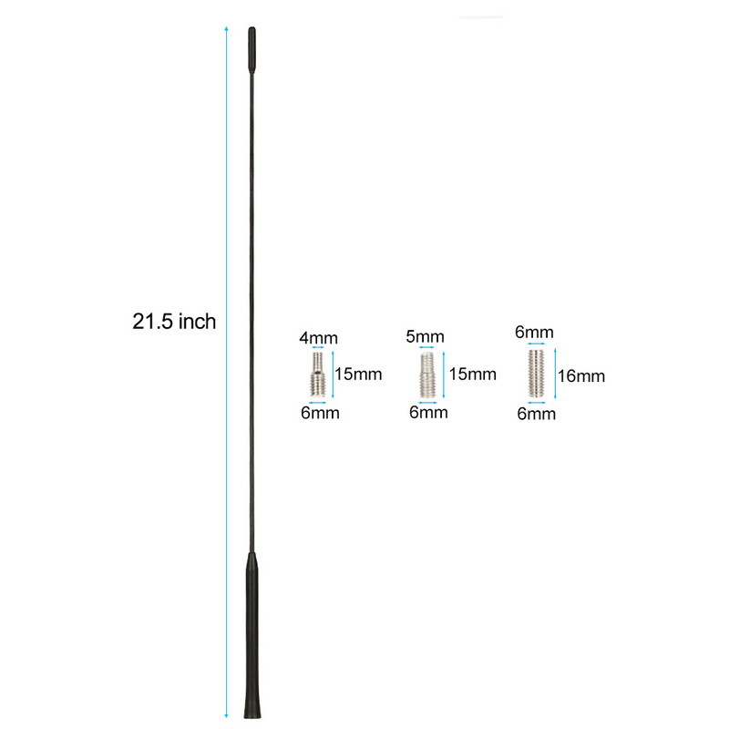 适用于福特福克斯汽车天线55cm2000-2007车顶AM / FM天线杆