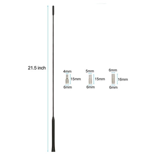 Ford Focus 2000-2007 dam AM/FM antenası çubuğu 55 sm
