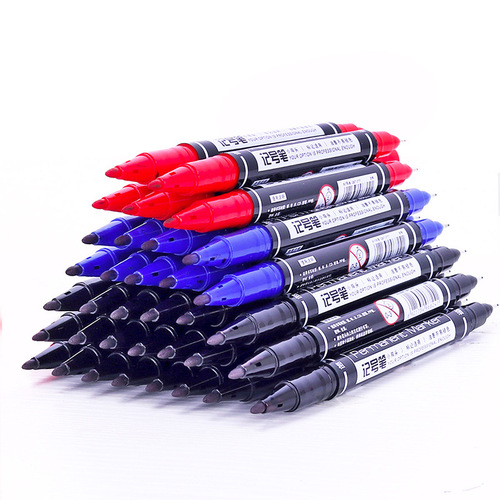 Gettle 6824 dual-tipped oily marker, fine tip marker, line pen, children's painting, student use pen