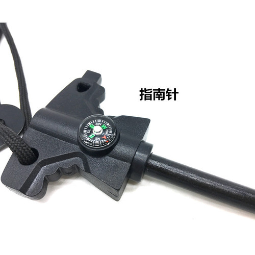 Amazon's best-selling wilderness survival all-in-one butterfly fire stick, flint and steel, compass whistle fire starter