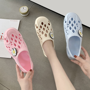 Coconut Cave Shoes Women's ins Trendy Internet Popular Student Couple Simple Fashionable Non-Slip Soft Bottom Outer Wear Beach Sandals
